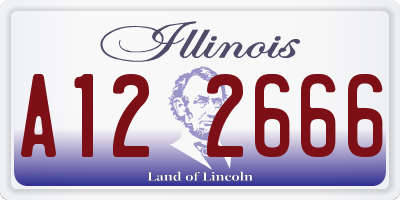 IL license plate A122666