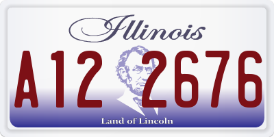 IL license plate A122676