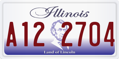 IL license plate A122704