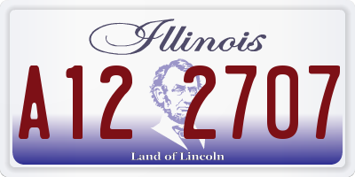 IL license plate A122707