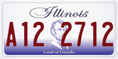 IL license plate A122712
