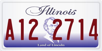 IL license plate A122714