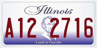 IL license plate A122716