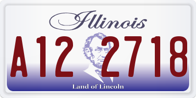 IL license plate A122718