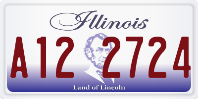 IL license plate A122724