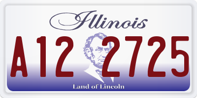 IL license plate A122725