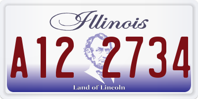 IL license plate A122734