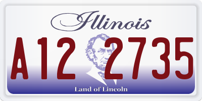IL license plate A122735