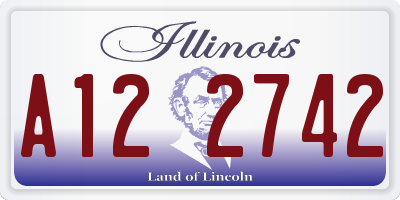 IL license plate A122742