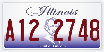 IL license plate A122748