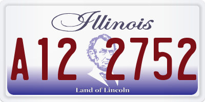 IL license plate A122752