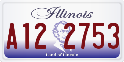 IL license plate A122753