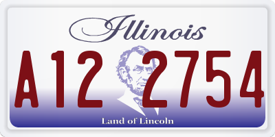 IL license plate A122754