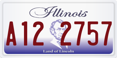 IL license plate A122757