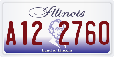 IL license plate A122760