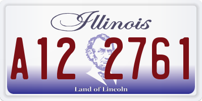 IL license plate A122761