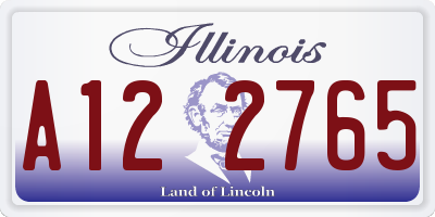 IL license plate A122765