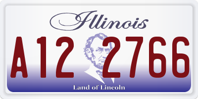 IL license plate A122766