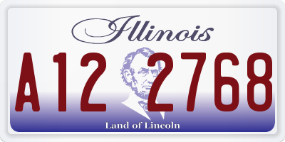 IL license plate A122768