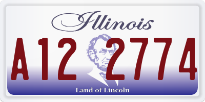 IL license plate A122774