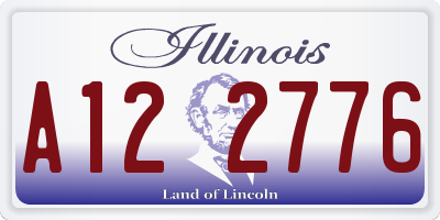 IL license plate A122776