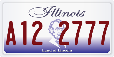 IL license plate A122777