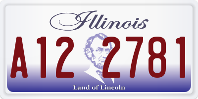 IL license plate A122781