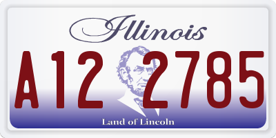 IL license plate A122785