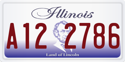 IL license plate A122786