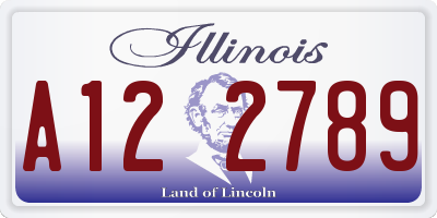 IL license plate A122789