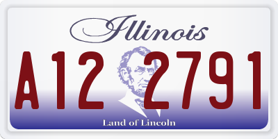 IL license plate A122791