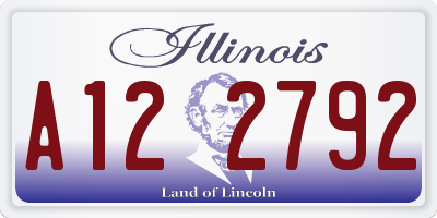 IL license plate A122792