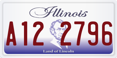 IL license plate A122796