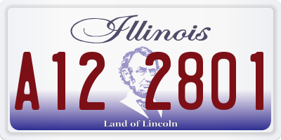 IL license plate A122801
