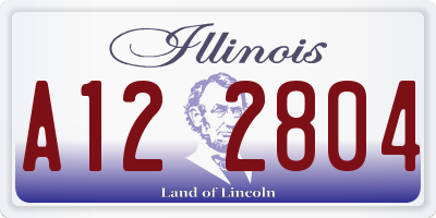IL license plate A122804
