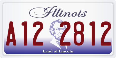 IL license plate A122812