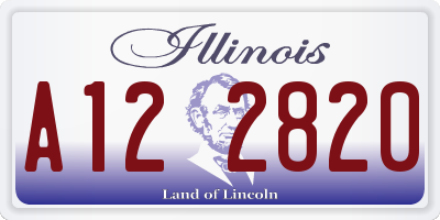 IL license plate A122820