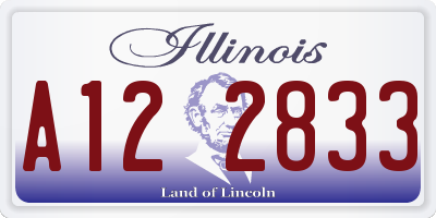 IL license plate A122833