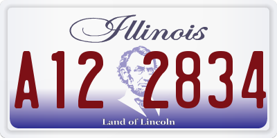 IL license plate A122834