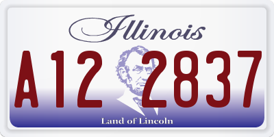 IL license plate A122837