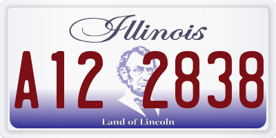 IL license plate A122838