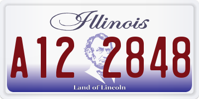 IL license plate A122848