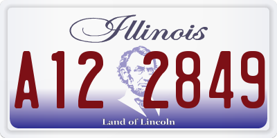 IL license plate A122849