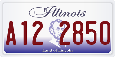 IL license plate A122850