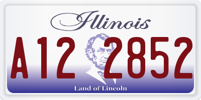 IL license plate A122852