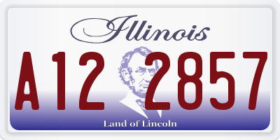 IL license plate A122857
