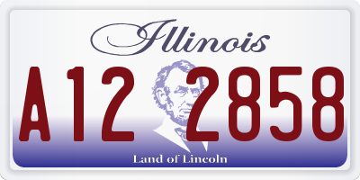 IL license plate A122858
