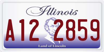IL license plate A122859