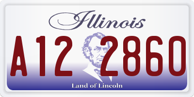IL license plate A122860