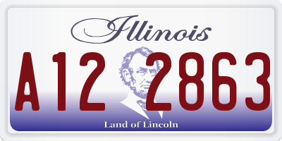 IL license plate A122863